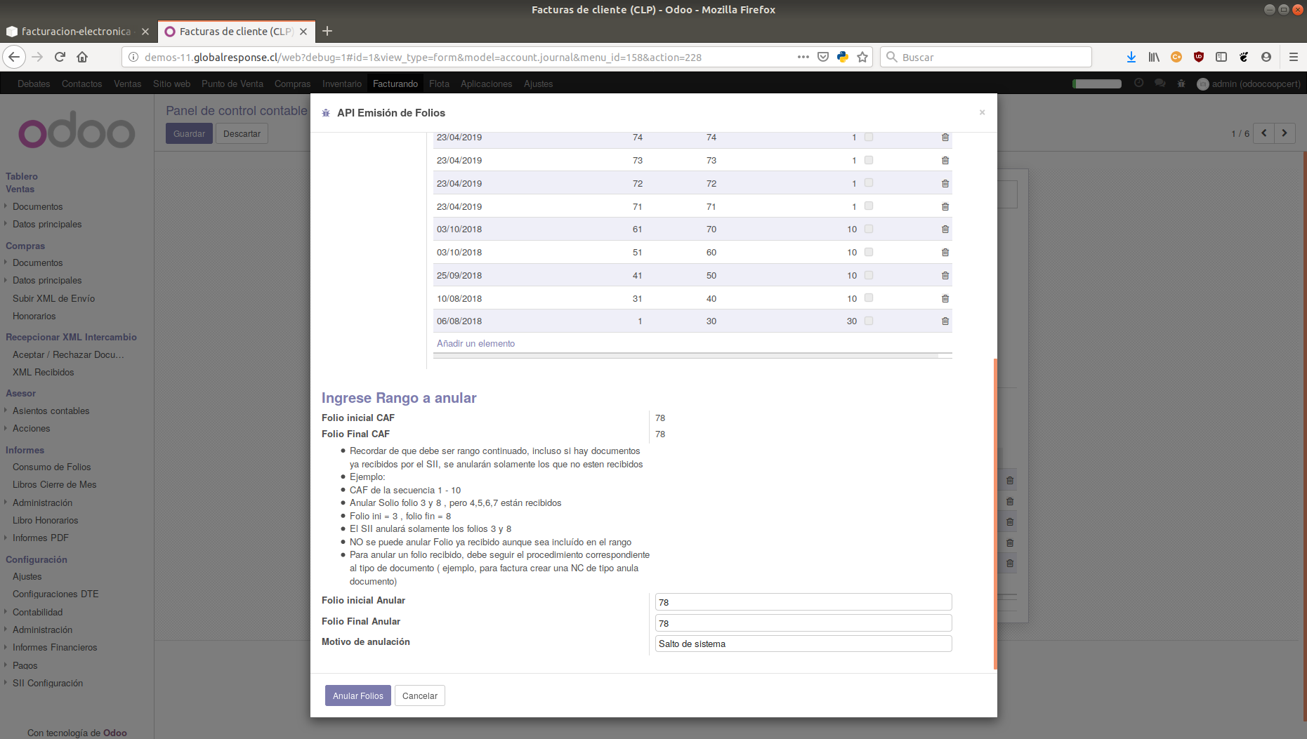 Imagen de Odoo y bloque de texto